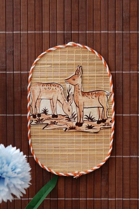 Bamboo Art Dear Painting For Home Decor | Bamboo Art Gift For Multiple Occasions