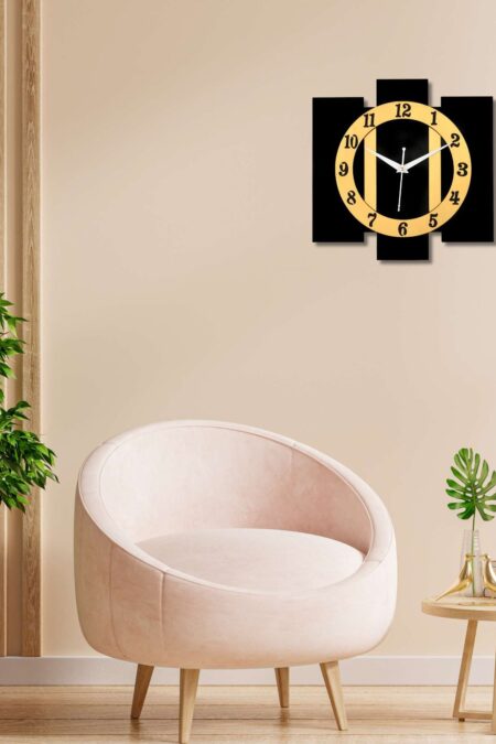 Wooden Silent Non-Ticking Wall Clock for Home Stylish Latest Designer Wall Clock for Home Living Room Bedroom Office Hall