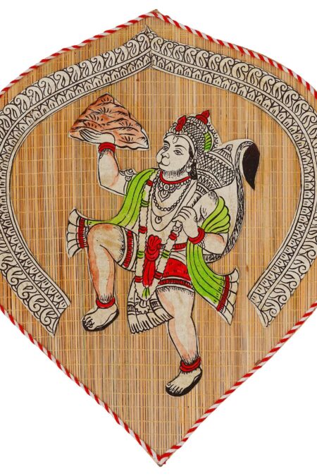 Bamboo Hand Crafted Leaf Design Wall Hangings Of Hanuman Ji For Home Decor | Bamboo Art For Wall Decor