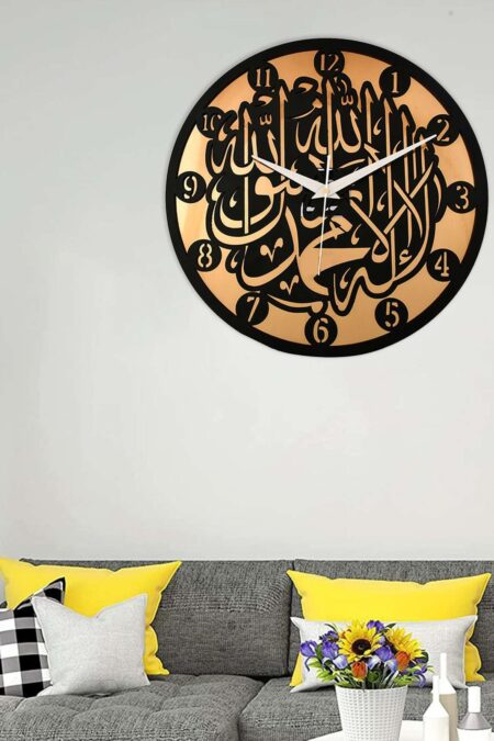 Wooden Silent Non-Ticking Wall Clock for Home Stylish Latest Designer Wall Clock for Home Living Room Bedroom Office Hall