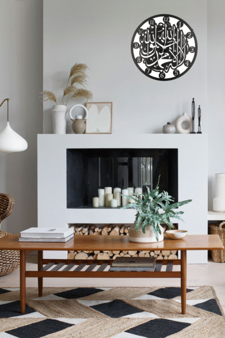 Wooden Silent Non-Ticking Wall Clock for Home Stylish Latest Designer Wall Clock for Home Living Room Bedroom Office Hall