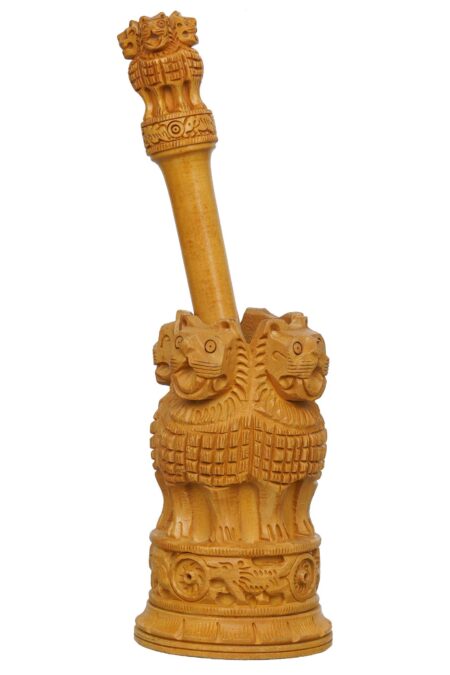 Wooden Ashoka pillar